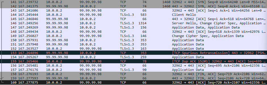 Gambar 3. Wireshark Server Gambar 3. Wireshark Server