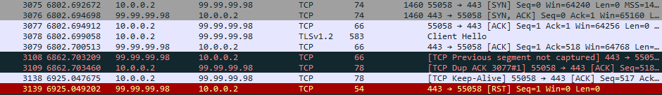 Gambar 6. Wireshark Client Gambar 6. Wireshark Client
